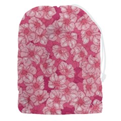 Cute Pink Sakura Flower Pattern Drawstring Pouch (3xl) by Cowasu