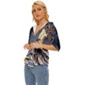 The Great Wave Off Kanagawa Japan Japanese Waves Lightweight Drawstring Hooded Top View2
