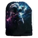 Psychedelic Astronaut Trippy Space Art Drawstring Pouch (3XL) View1