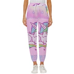 Unicorn Stitch Women s Cropped Drawstring Pants by Bangk1t