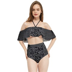 Kitty Cat Art Division Halter Flowy Bikini Set  by Bangk1t
