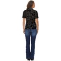 Kitty Cat Art Division Women s Short Sleeve Double Pocket Shirt View4