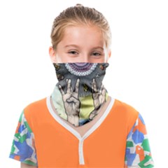 Vintage Trippy Aesthetic Psychedelic 70s Aesthetic Face Covering Bandana (kids) by Bangk1t