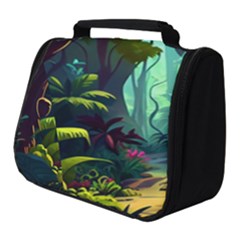 Rainforest Jungle Cartoon Animation Background Full Print Travel Pouch (small) by Ndabl3x