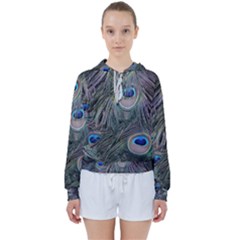 Peacock Feathers Peacock Bird Feathers Women s Tie Up Sweat by Ndabl3x
