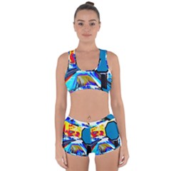 Stop Retro Abstract Stop Sign Blur Racerback Boyleg Bikini Set by Ndabl3x