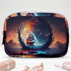 Tree Planet Moon Make Up Pouch (small) by Ndabl3x