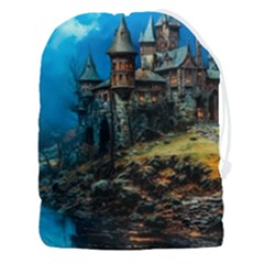 Castle Fantasy Drawstring Pouch (3xl) by Ndabl3x