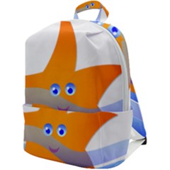 Beach Sea Shell Swimming Zip Up Backpack by Amaryn4rt