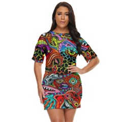 Vector Art Pattern - Just Threw It On Dress by Amaryn4rt