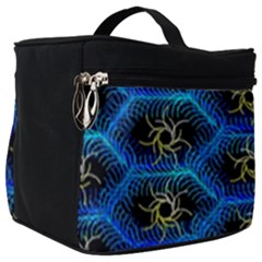 Blue Bee Hive Make Up Travel Bag (big) by Amaryn4rt