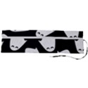 Ghost Halloween Pattern Roll Up Canvas Pencil Holder (L) View2