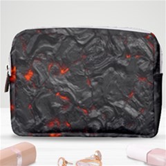 Volcanic Lava Background Effect Make Up Pouch (medium) by Simbadda