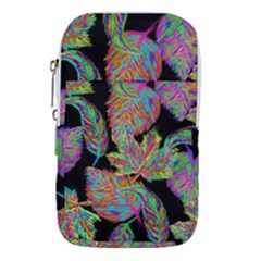 Autumn Pattern Dried Leaves Waist Pouch (large) by Simbadda