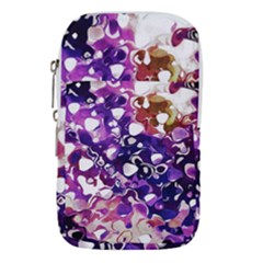 Paint Texture Purple Watercolor Waist Pouch (large) by Simbadda