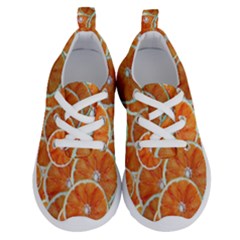 Oranges Background Texture Pattern Running Shoes by Simbadda