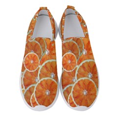 Oranges Background Texture Pattern Women s Slip On Sneakers by Simbadda