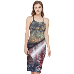 Independence Day July 4th Bodycon Cross Back Summer Dress by Ravend