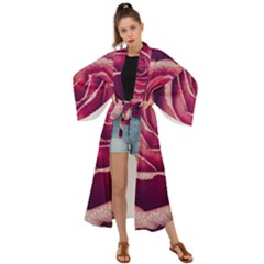 Beautiful Beauty Flower Bloom Maxi Kimono by Vaneshop