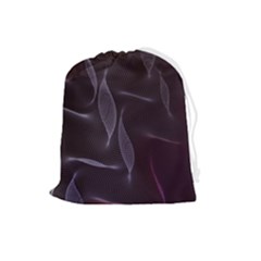 Curve Wave Line Texture Element Drawstring Pouch (large) by Vaneshop