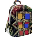 Acrylic abstract art design  Zip Up Backpack View2
