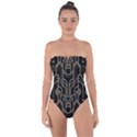 Art-deco-geometric-abstract-pattern-vector Tie Back One Piece Swimsuit View1