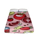 Tomato-seamless-pattern-juicy-tomatoes-food-sauce-ketchup-soup-paste-with-fresh-red-vegetables Fitted Sheet (Full/ Double Size) View1