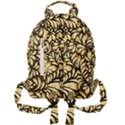 Damask-teardrop-gold-ornament-seamless-pattern Mini Full Print Backpack View2