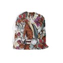 Natural-seamless-pattern-with-tiger-blooming-orchid Drawstring Pouch (Large) View2