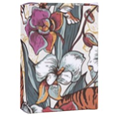 Natural-seamless-pattern-with-tiger-blooming-orchid Playing Cards Single Design (rectangle) With Custom Box by uniart180623