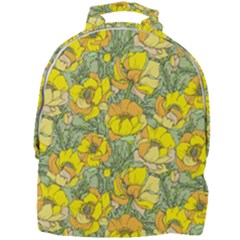 Seamless-pattern-with-graphic-spring-flowers Mini Full Print Backpack by uniart180623