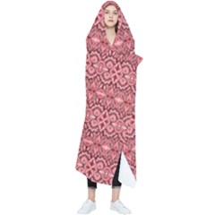 Pink-art-with-abstract-seamless-flaming-pattern Wearable Blanket by uniart180623