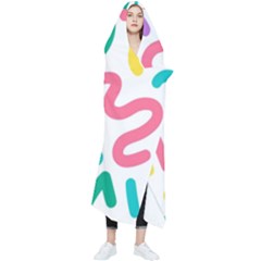 Abstract-pop-art-seamless-pattern-cute-background-memphis-style Wearable Blanket by uniart180623