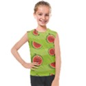 Seamless-background-with-watermelon-slices Kids  Mesh Tank Top View1
