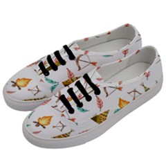Cute-cartoon-native-american-seamless-pattern Men s Classic Low Top Sneakers by uniart180623