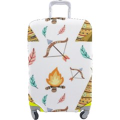 Cute-cartoon-native-american-seamless-pattern Luggage Cover (large) by uniart180623