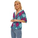 Argyle-pattern-seamless-fabric-texture-background-classic-argill-ornament Lightweight Drawstring Hooded Top View2