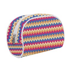 Zigzag-pattern-seamless-zig-zag-background-color Make Up Case (small) by uniart180623