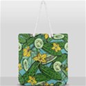 Seamless-pattern-with-cucumber-slice-flower-colorful-hand-drawn-background-with-vegetables-wallpaper Full Print Rope Handle Tote (Large) View2
