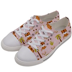 Cute-tiger-car-safari-seamless-pattern Men s Low Top Canvas Sneakers by uniart180623