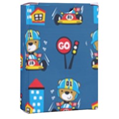 Racing-car-printing-set-cartoon-vector-pattern Playing Cards Single Design (rectangle) With Custom Box by uniart180623