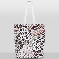 Mix-animal-skin-prints-seamless-pattern-vector Full Print Rope Handle Tote (small) by uniart180623