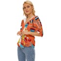 Seamless-pattern-vector-beach-holiday-theme-set Lightweight Drawstring Hooded Top View2