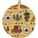 Seamless-pattern-funny-ranger-cartoon Round Trivet View2
