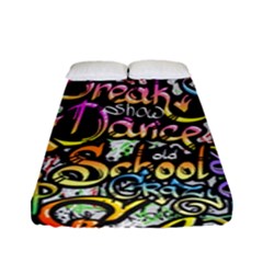Graffiti-word-seamless-pattern Fitted Sheet (full/ Double Size) by uniart180623