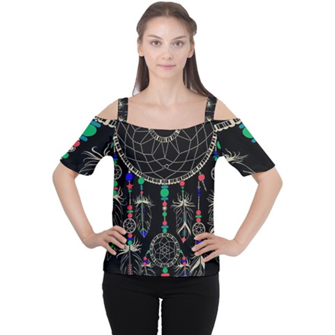 Dreamcatcher Magic Magical Cutout Shoulder Tee by uniart180623