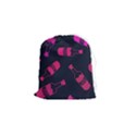 Wine Bottles Background Graphic Drawstring Pouch (Small) View1