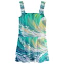 Waves Ocean Sea Tsunami Nautical Art Kids  Layered Skirt Swimsuit View1