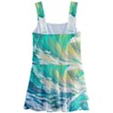 Waves Ocean Sea Tsunami Nautical Art Kids  Layered Skirt Swimsuit View2