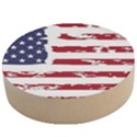 Flag Usa Unite Stated America Wooden Bottle Opener (Round) View1